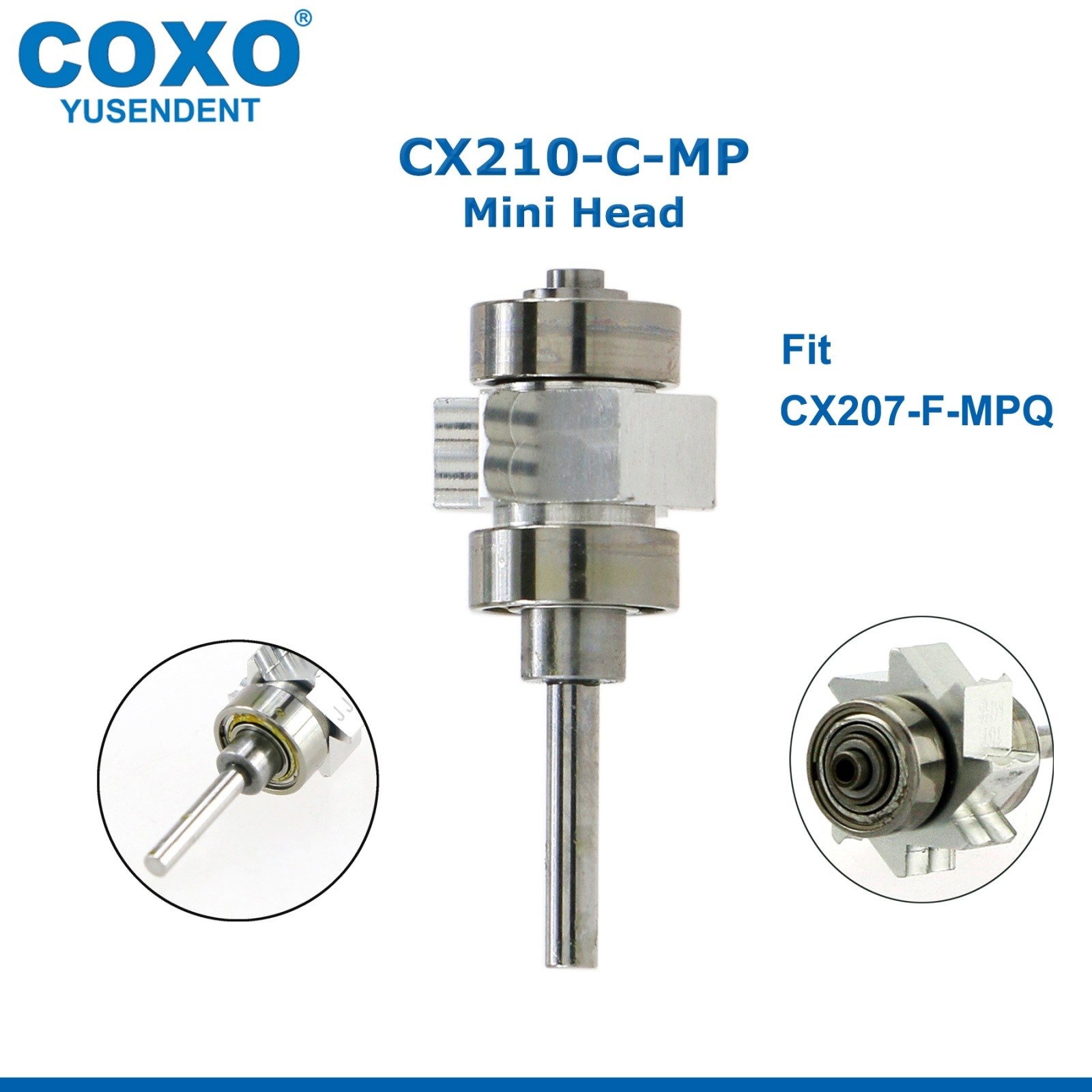 US COXO Dental LED Handpiece High Speed E Generato 2/4 Holes Coupler Fit NSK