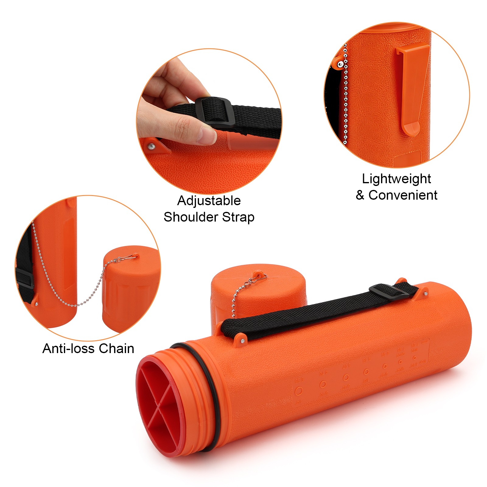 Welding Electrode Storage Tube Moisture Resistant Rod Holder w/ Shoulder Strap