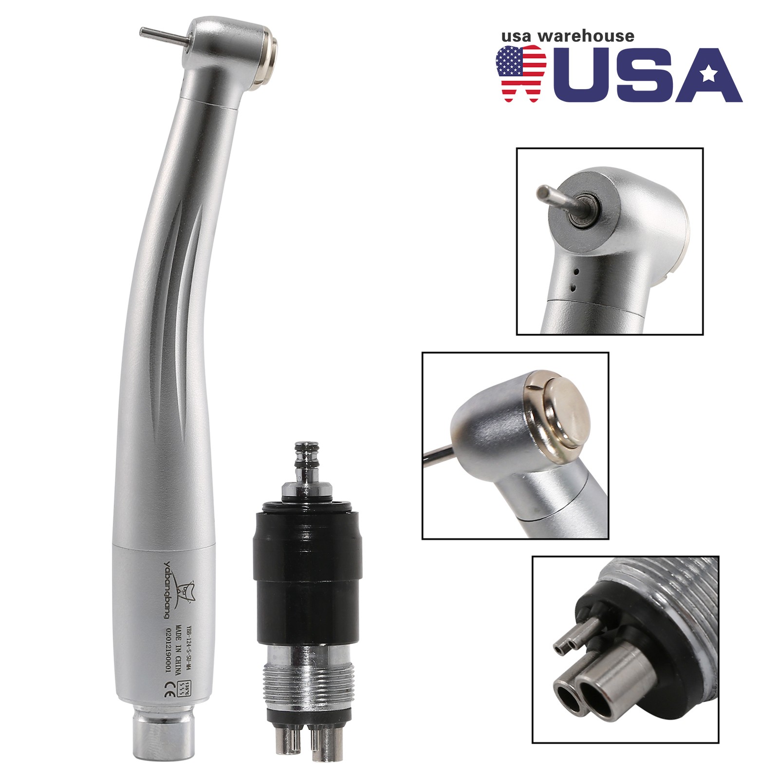 10* NSK Style Dental High Speed Turbine Handpiece W/ Quick Coupler 4 Hole YBNK4