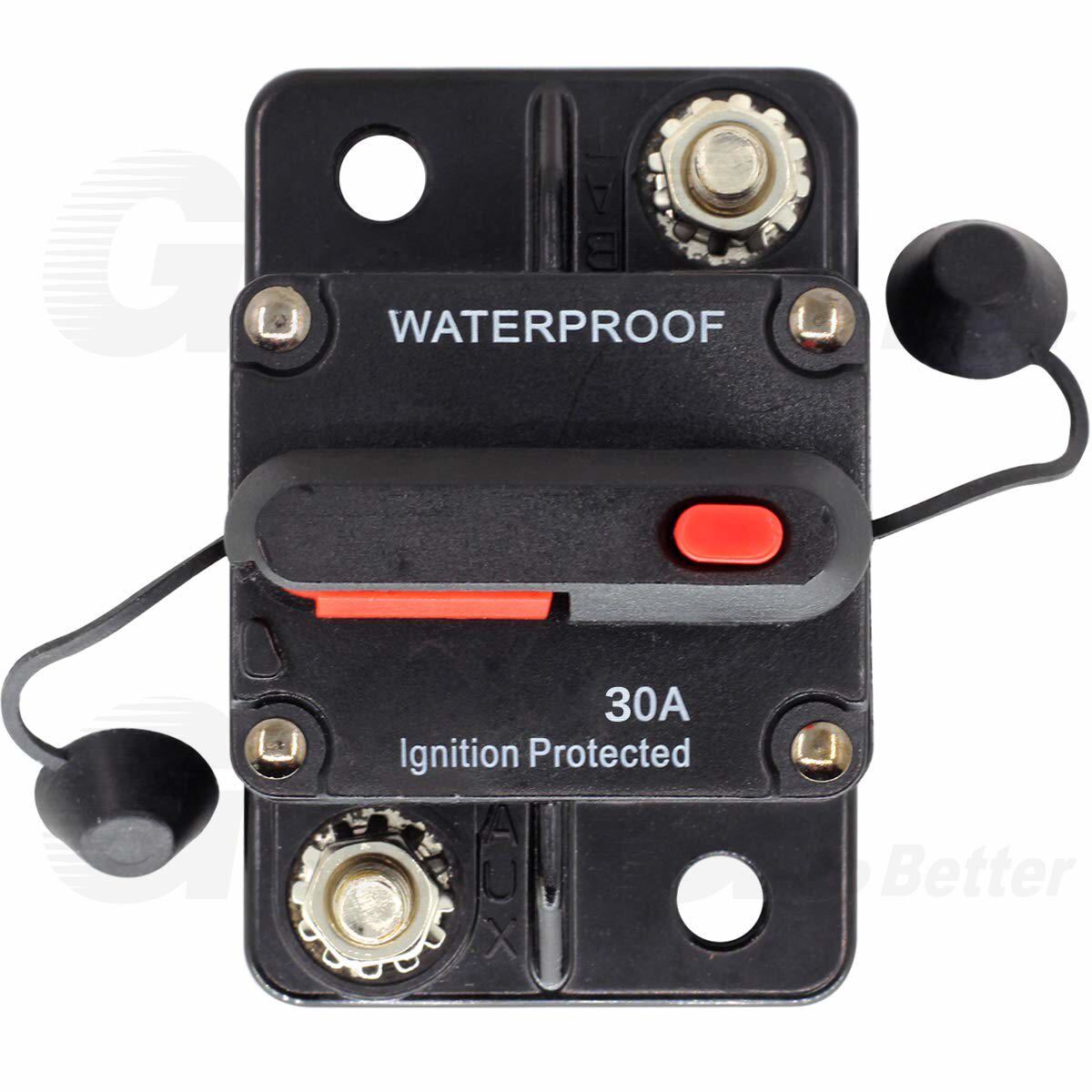 30-300Amp Waterproof Car Circuit Breaker Fuse Reset for Boat Auto RV DC 12V-48V
