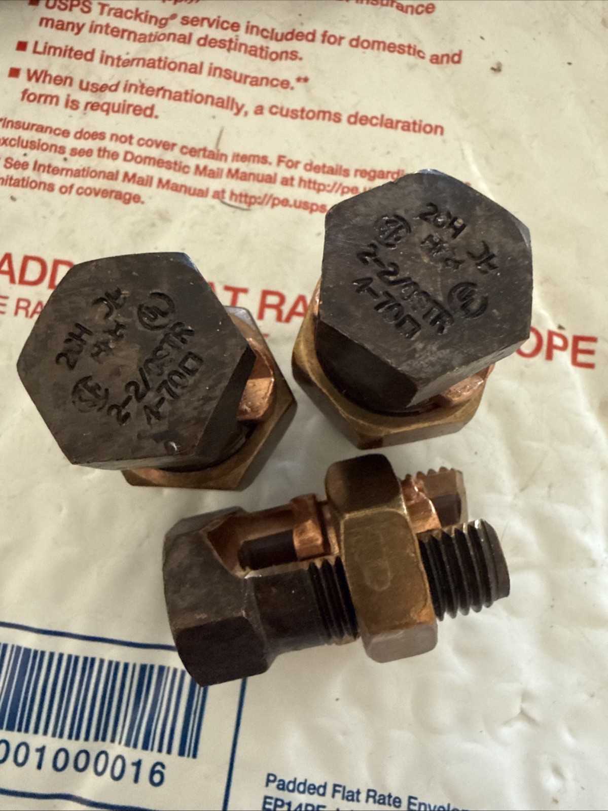3x New 20H BLACKBURN NEW OTHER 2/0-2-AWG HIGH STRENGTH SPLIT BOLT CONNECTOR