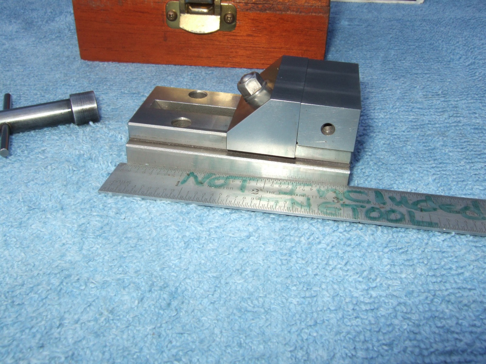 HERMANN SCHMIDT USED 2b GRIND VISE V0-1-1/2a TOOLMAKER MACHINIST CASEw/WRENCH