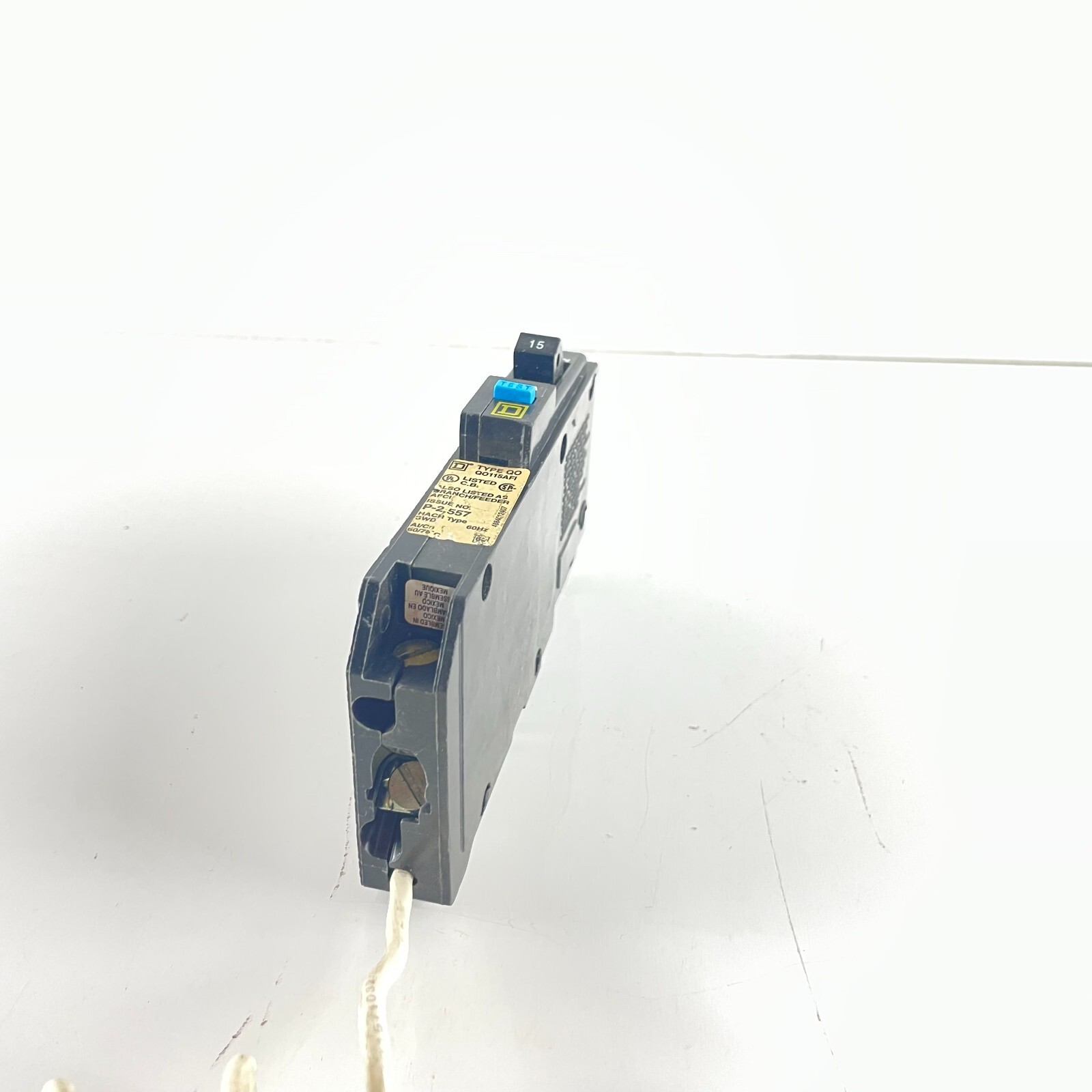 SQUARE D QO115AFI Plug In Arc Fault Interrupter Breaker QO 1 Pole 15A 120VAC