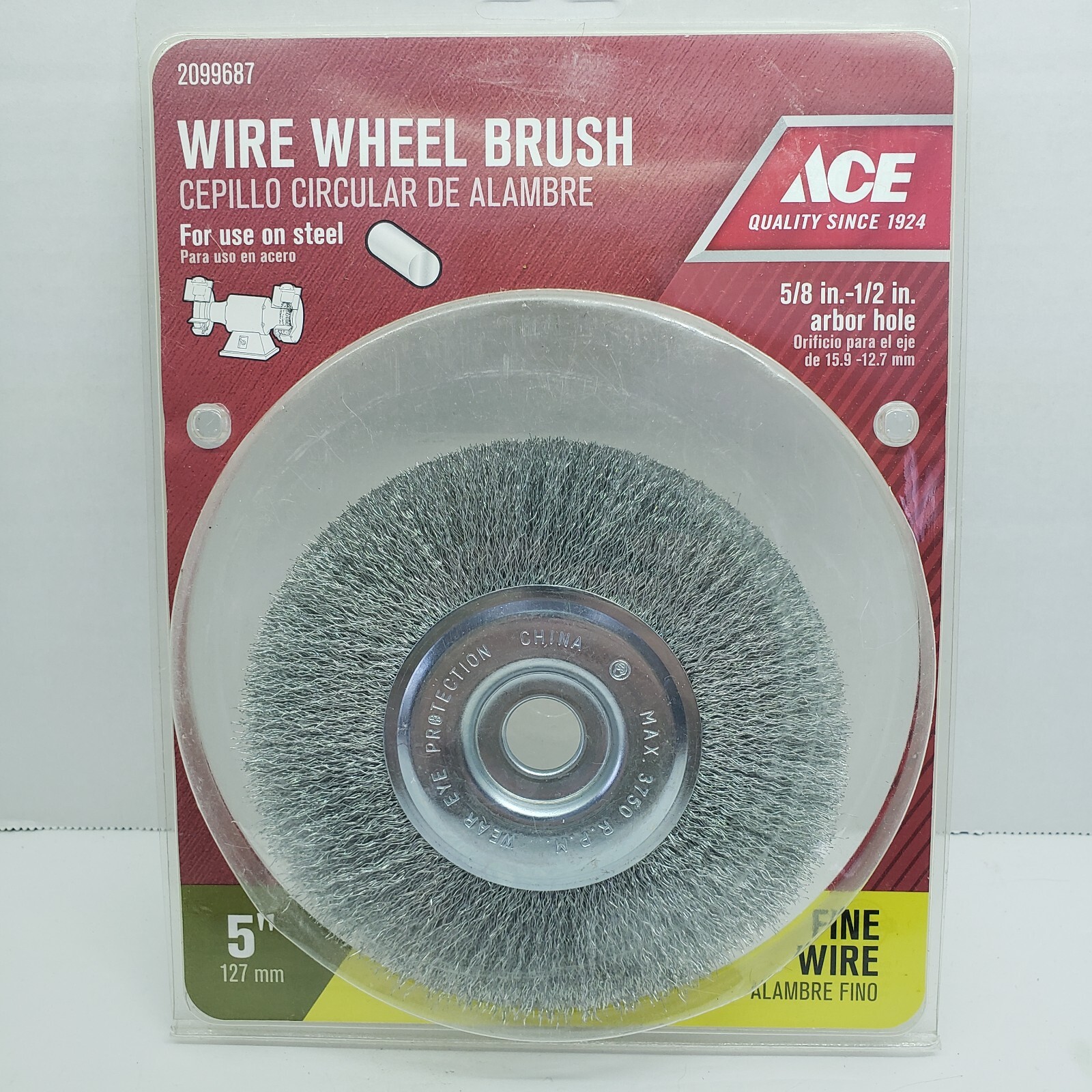 ACE Wire Wheel Brush FINE WIRE 5″ #2099687