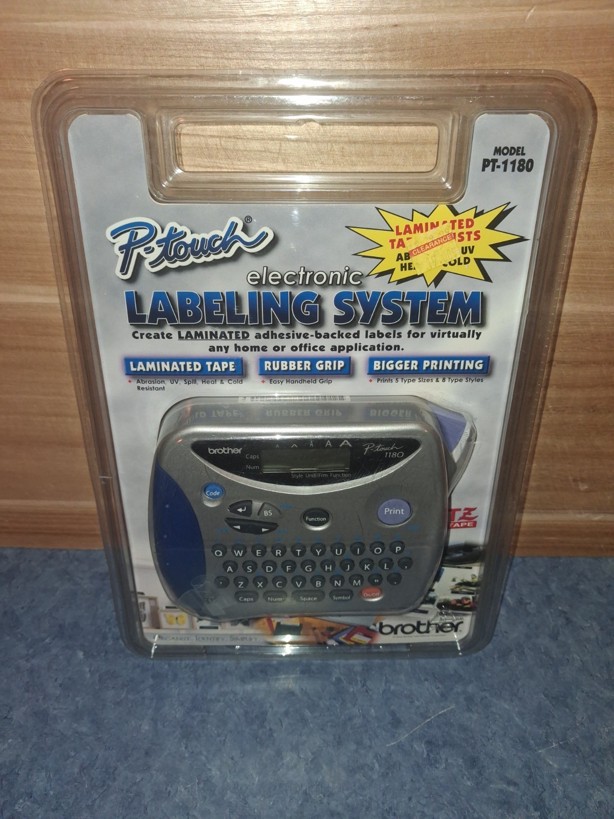 Brother Model PT-1180 P-Touch Electronic Labeling System Laminated-New/Sealed!!!