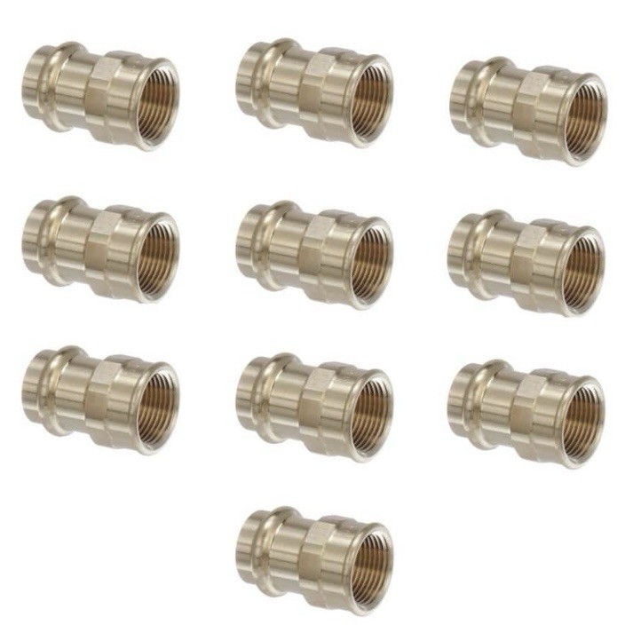 Pack Of 10 Viega ProPress Brass Adapter 3/4″ Press Fittings Female NPT NEW