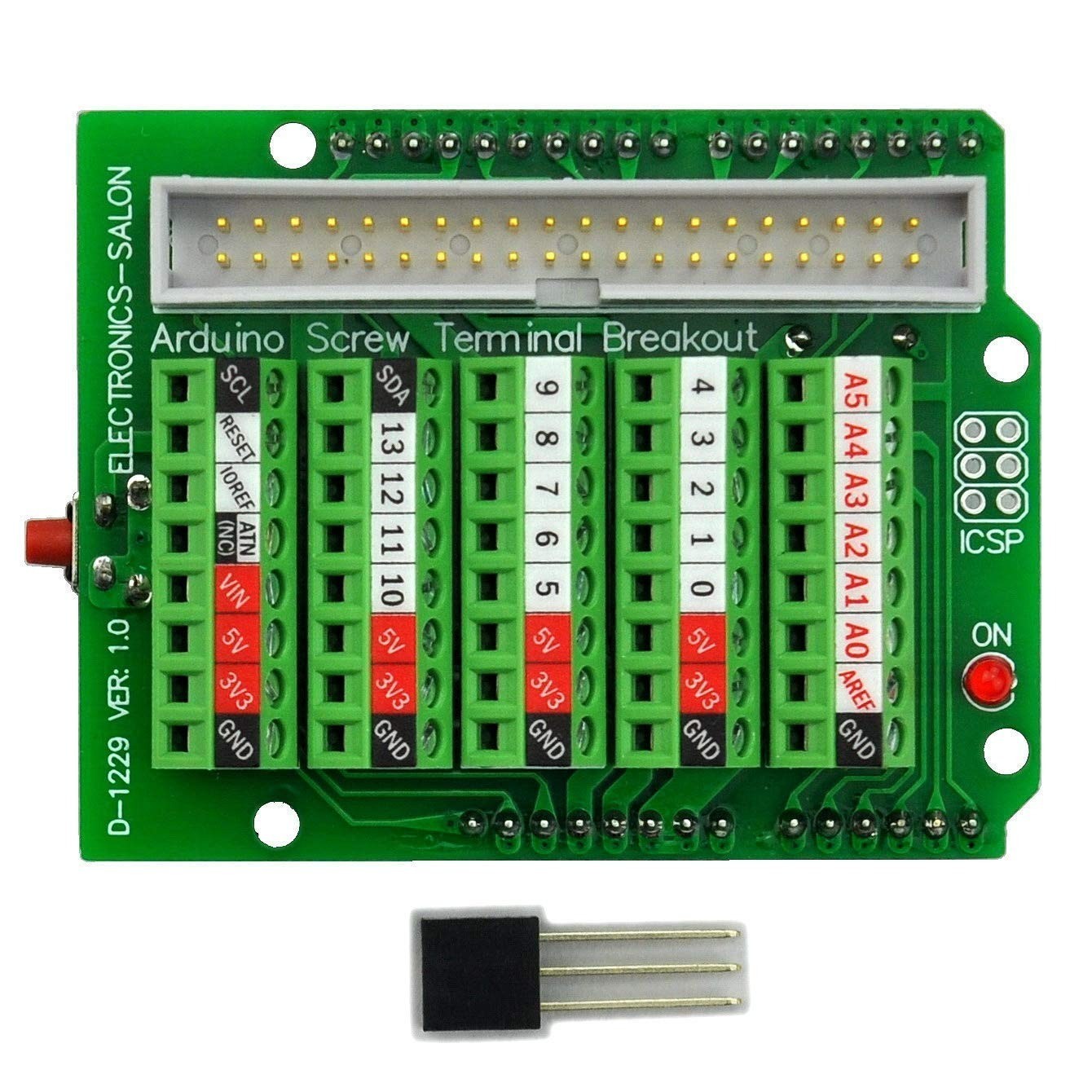 Arduino Screw Terminal Block Breakout Module, for Arduino UNO R3.
