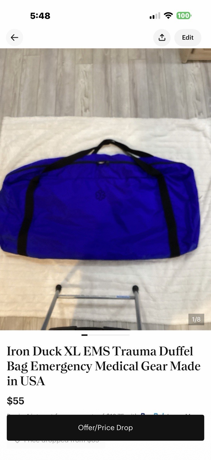 Iron Duck XL EMS Trauma Duffel Bag – Emergency Medicine Gear Bag