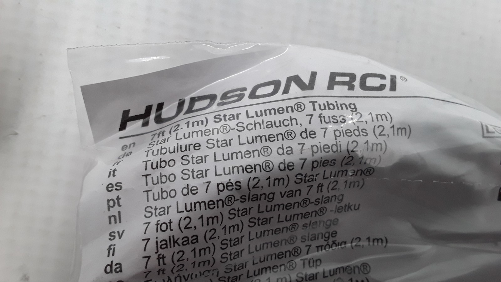 Teleflex Hudson RCI 7ft Star Lumen Tubing Lot of 18 REF 1115