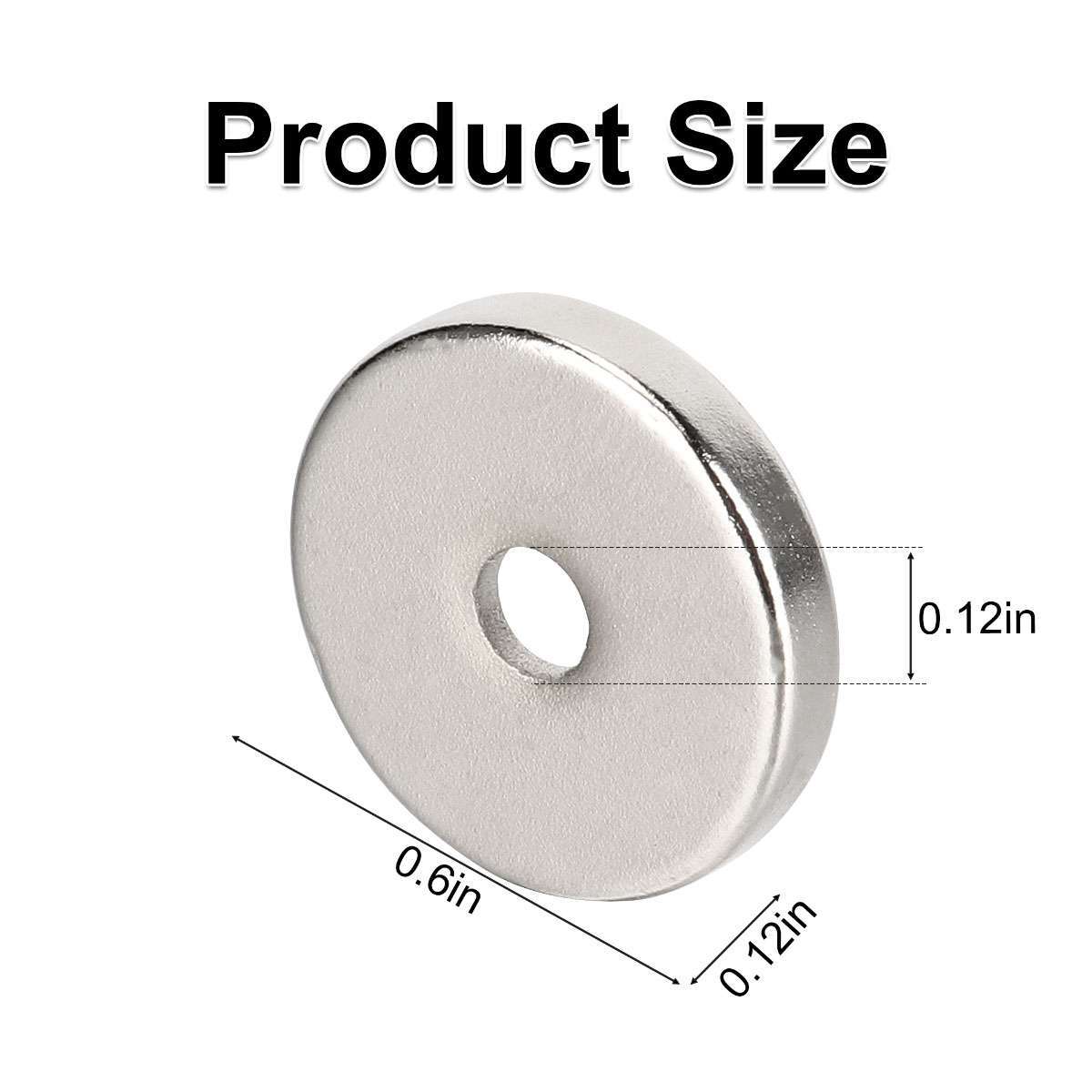 20/30/50x Strong Countersunk Ring Magnets 15 x 3mm Hole 3mm Rare Earth Neodymium