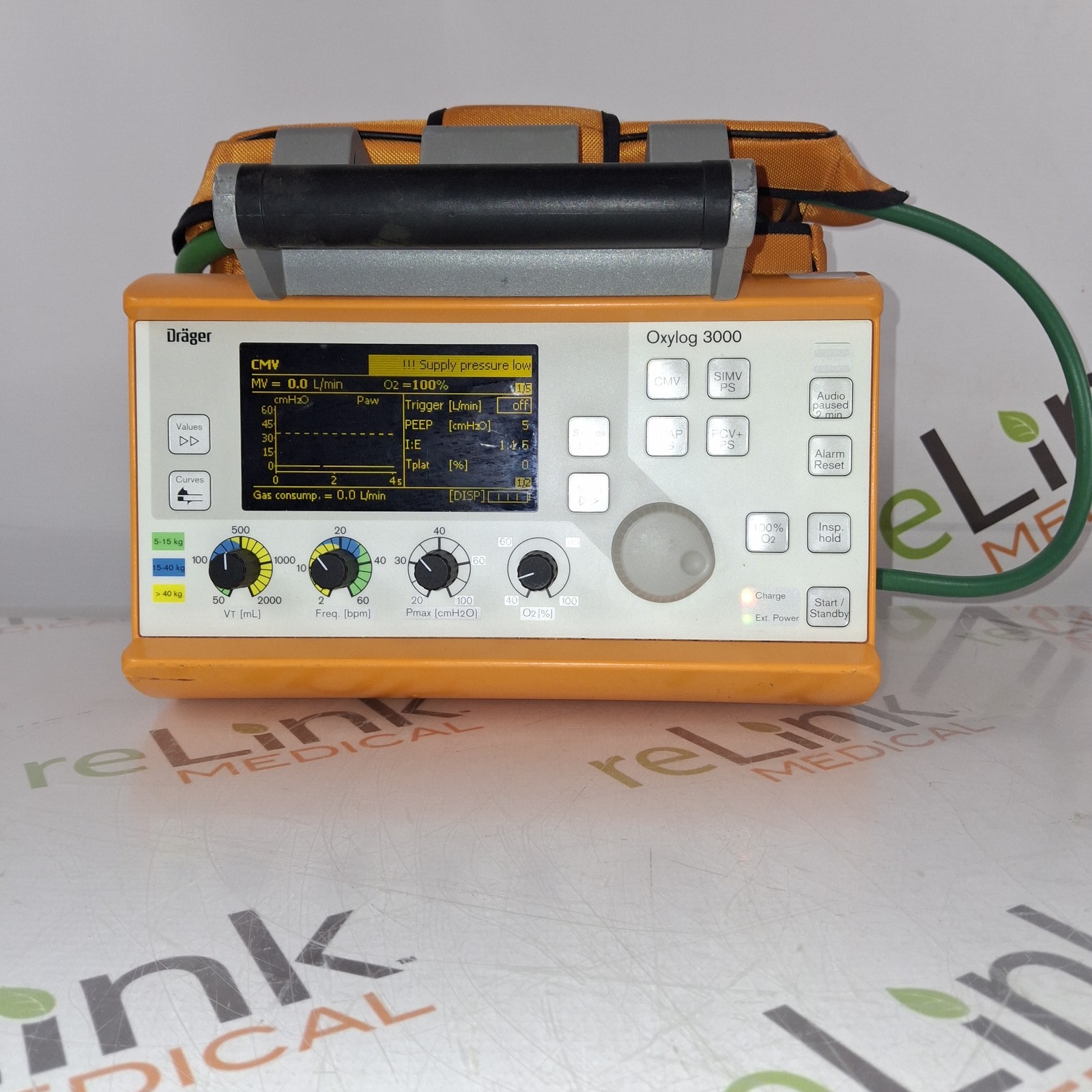 Draeger Medical Oxylog 3000 Portable Ventilator