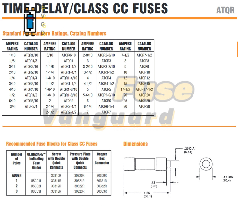 10PCS Ferraz Shawmut ATQR1/2 ATQR-1/2 0.5A 600V TIME DELAY Fuse ATQR 1/2