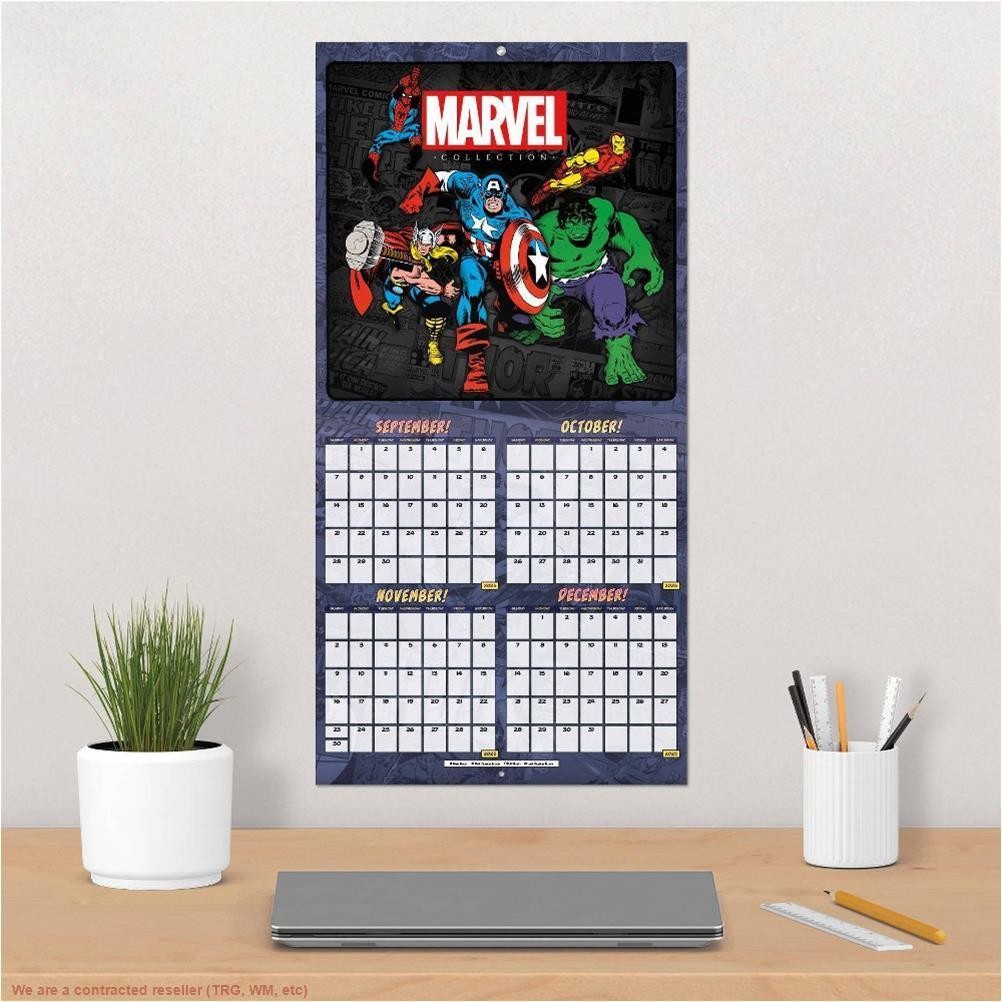 DateWorks 12″x12″ 2026 Marvel Wall Calendar