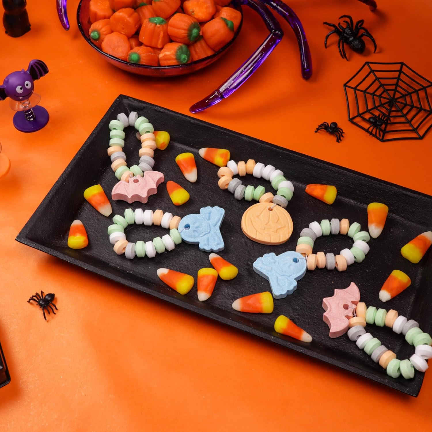 Halloween Candy Bracelets, Trick or Treat Pass Out Candies, 24 Count | Individua