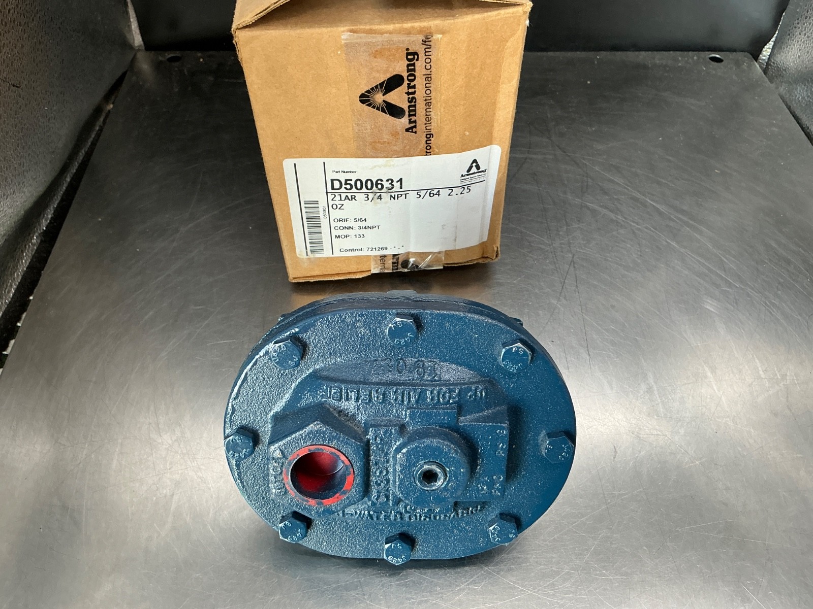 Armstrong D500631 21AR 3/4in NPT 5/64in Orifice 133lb Cast Iron Air Vent