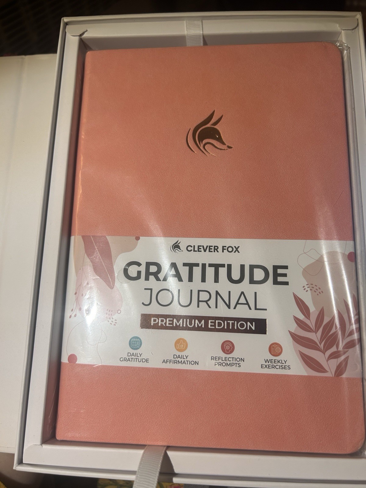Clever Fox Gratitude Journal Premium Edition ROSE GOLD with Stickers NEW RARE