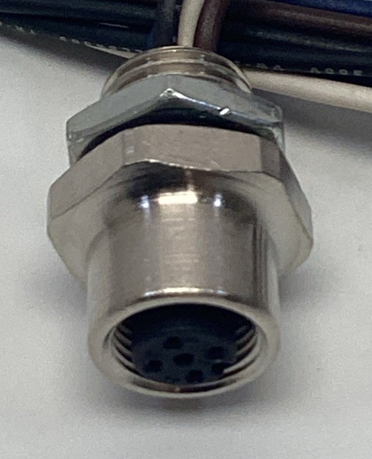 Mencom MDC-4FR-4-1M-18 4-Pole, M12, Female Receptacle