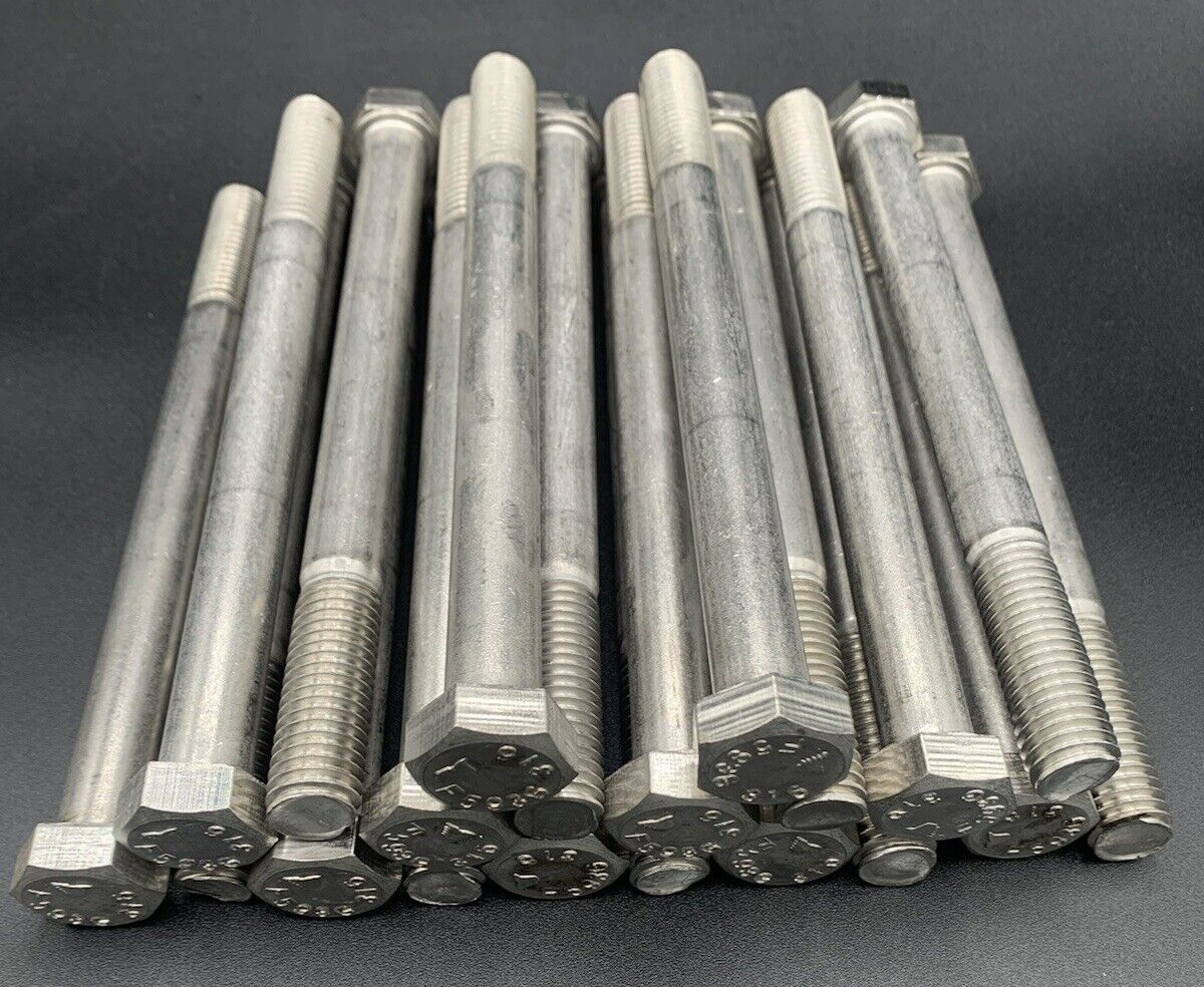 (20) 5/8″-11 x 7 1/2 Marine Grade 316 Stainless Steel Hex Cap Screw Bolt