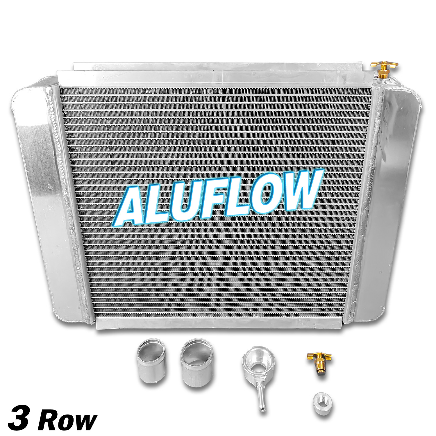 209663B 24″ x 16″ Overall Universal Custom Performance Radiator Kit All Aluminum