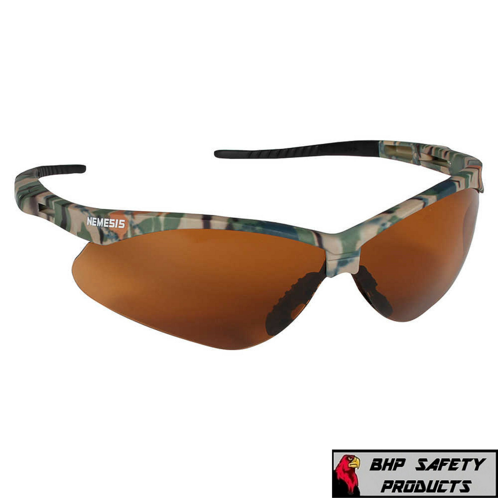 KLEENGUARD 19644 NEMESIS SAFETY GLASSES CAMO FRAME BRONZE LENS SUNGLASS (1 PAIR)