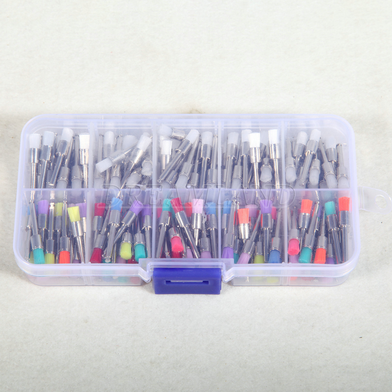 200Pcs Dental Nylon Materials Closure Flat Polishing Prophylaxis Brushes