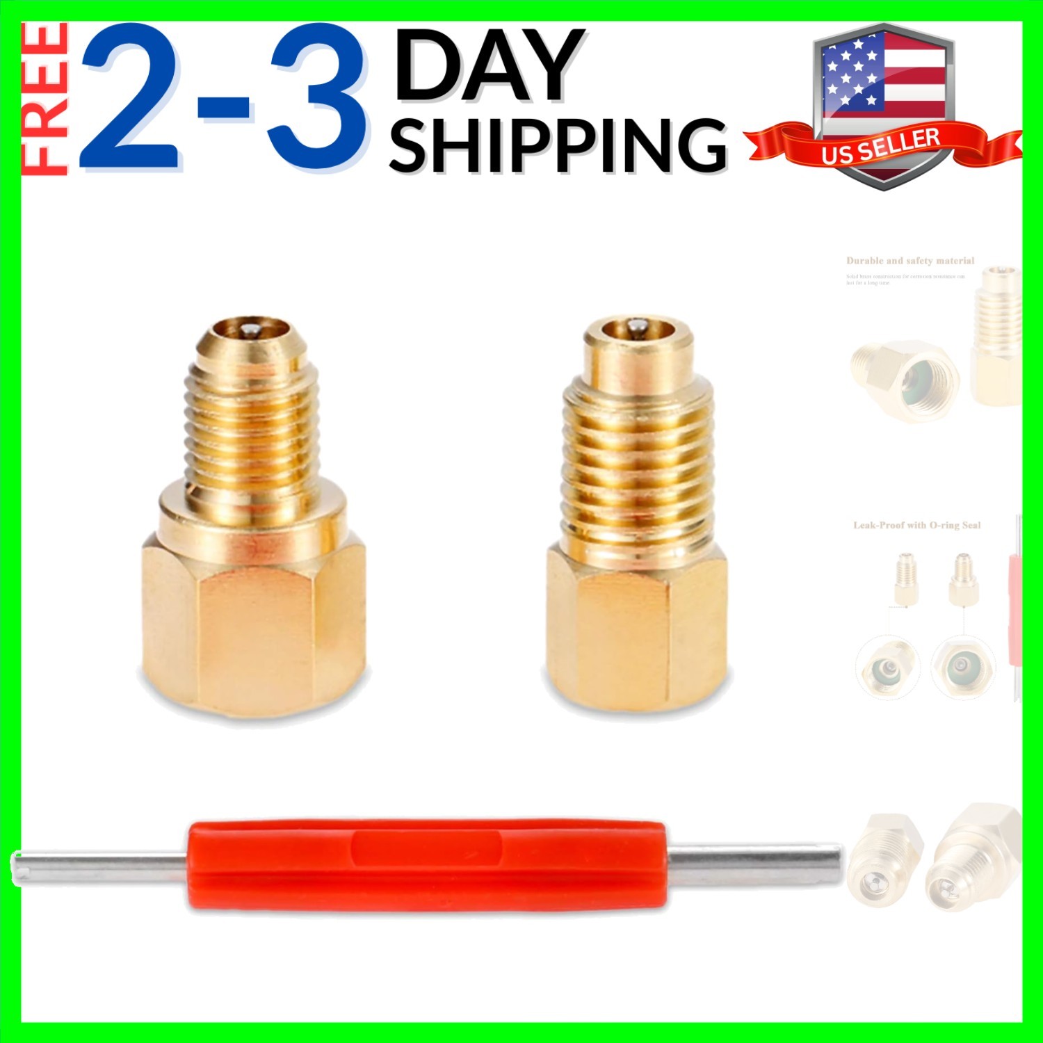 R12 R22 to R134a Adapters, R134A Refrigerant Tank/Vacuum Pump Port Connection…