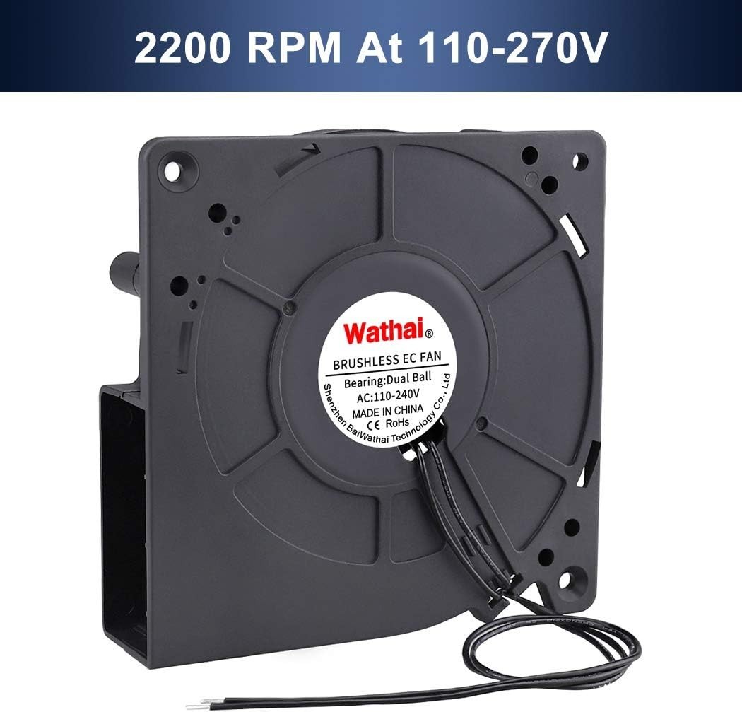 Versatile 120V Blower Fan – Perfect for Cooling Projects, 2200 RPM Power