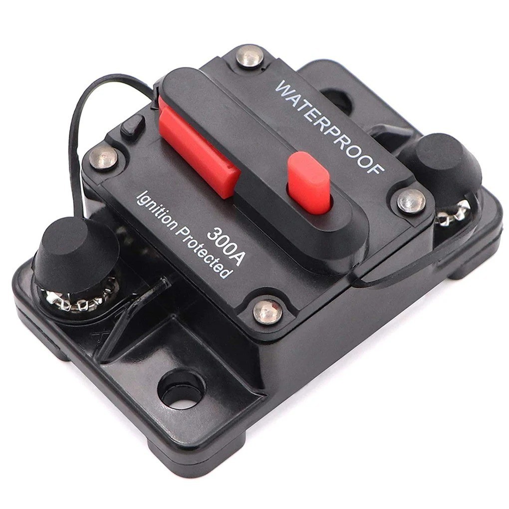 Waterproof Car Circuit Breaker Fuse Reset 30-300 Amp 12V-48V DC Car Boat Auto