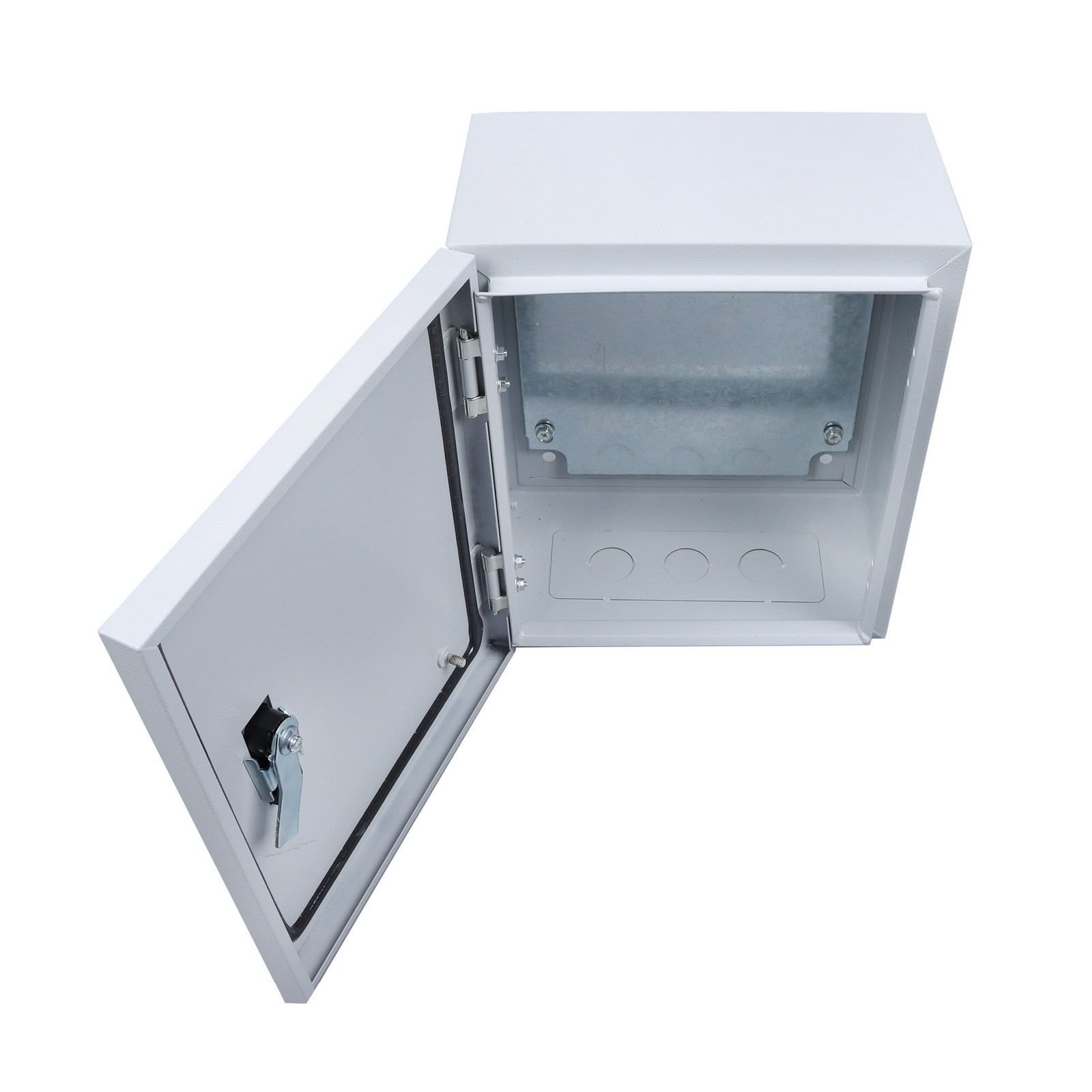 NEMA 4X Steel Electrical Box, IP66 Waterproof Lockable w/Mounting Plate12x10x6″