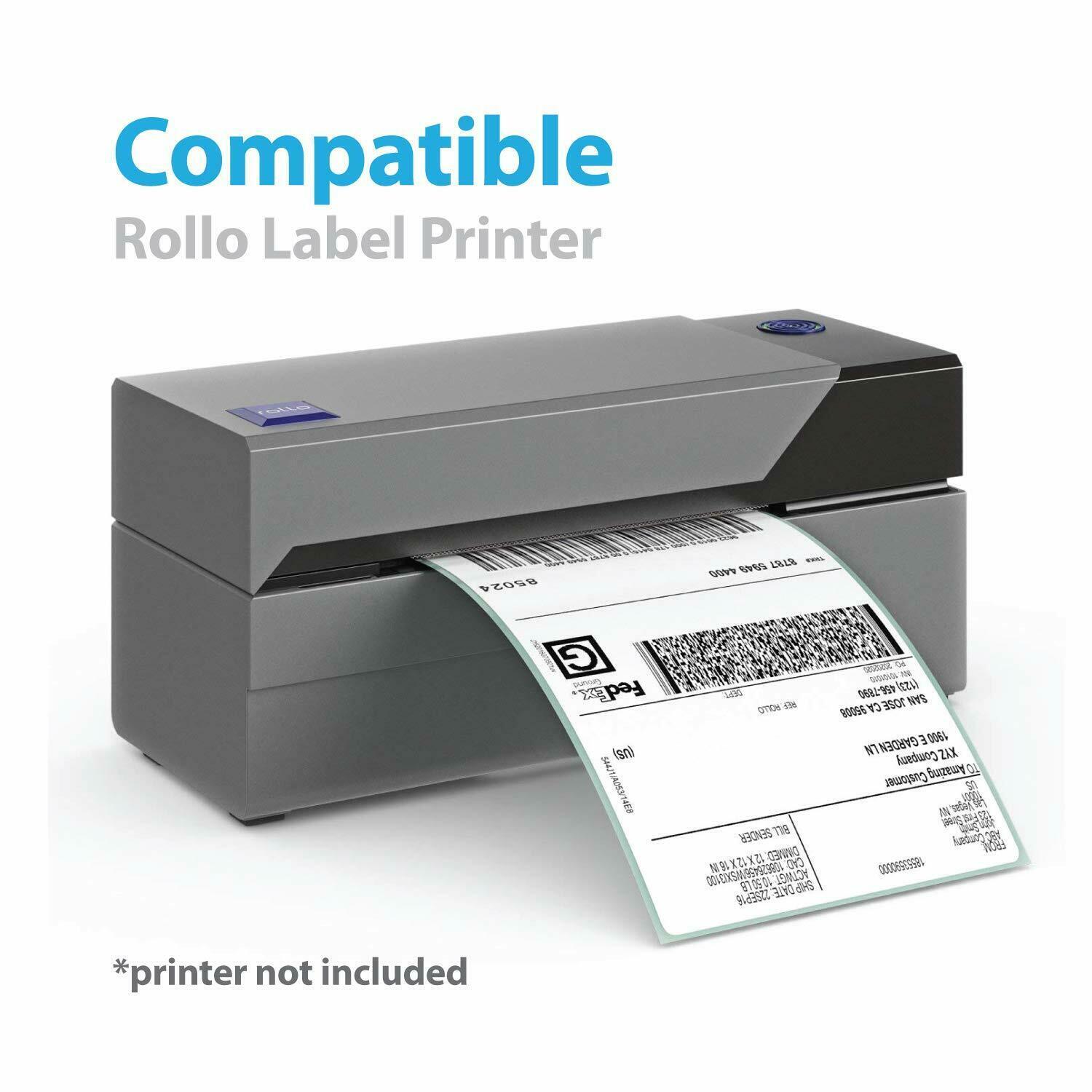 Fanfold Direct Thermal Shipping Labels 4×6 Perforated for Zebra & Rollo