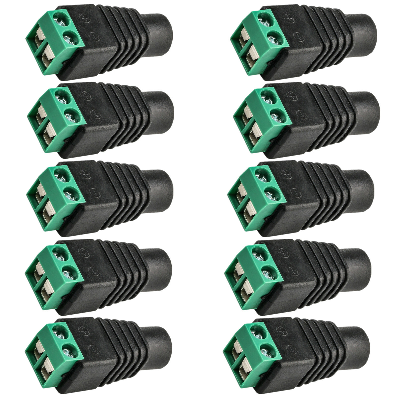 Kastar 10x 12V Female 2.5×5.5mm DC Power Plug Jack Adapter Connector for CCTV ZH