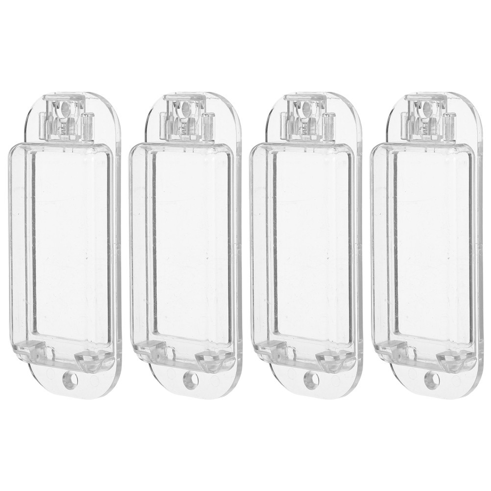 4 Pcs Protective Switch Cover Clear Transparent Light Button Protector