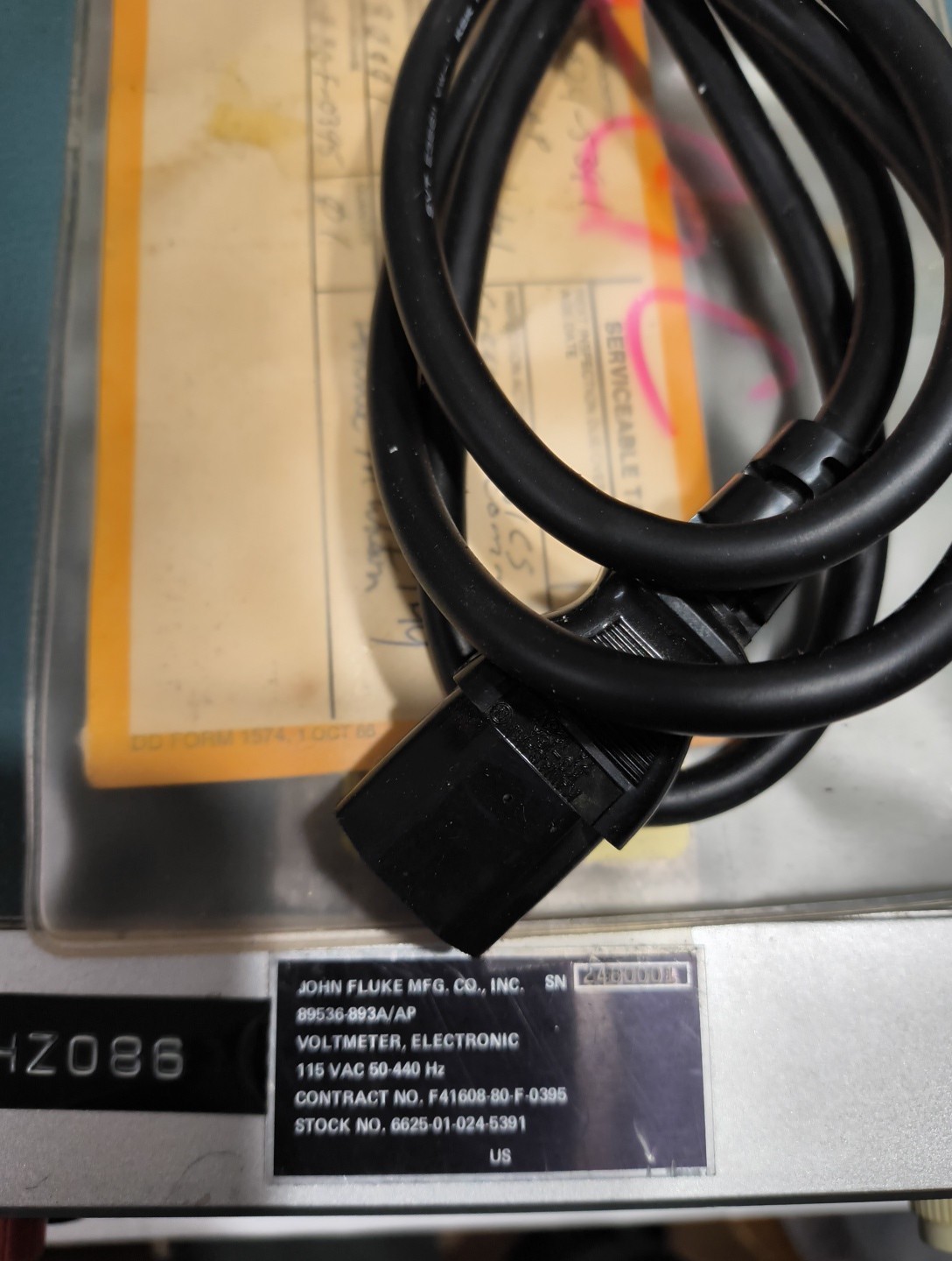 Fluke 893A AC-DC Differential Voltmeter – 1 Each
