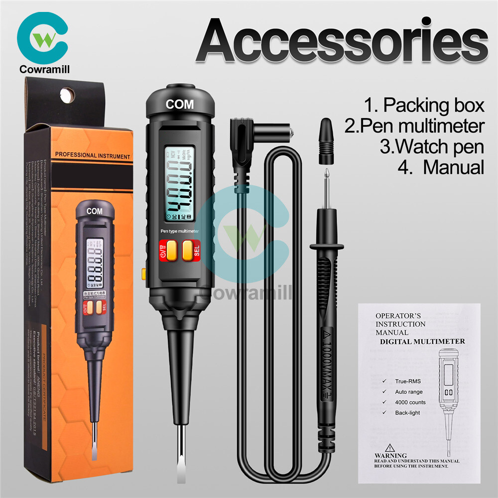 ANENG Pen-Type Multimeter 4000Counts Screwdriver LCD Digital Electric Tester Pen