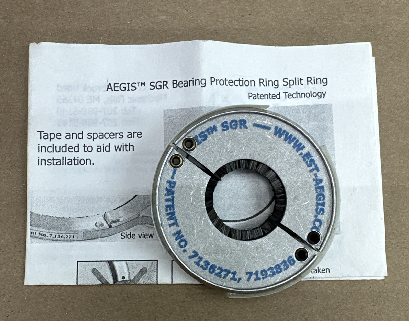 AEGIS Bearing Protection Rings SGR-18.7-2A4 Bearing Grounding Ring – NEW IN BOX