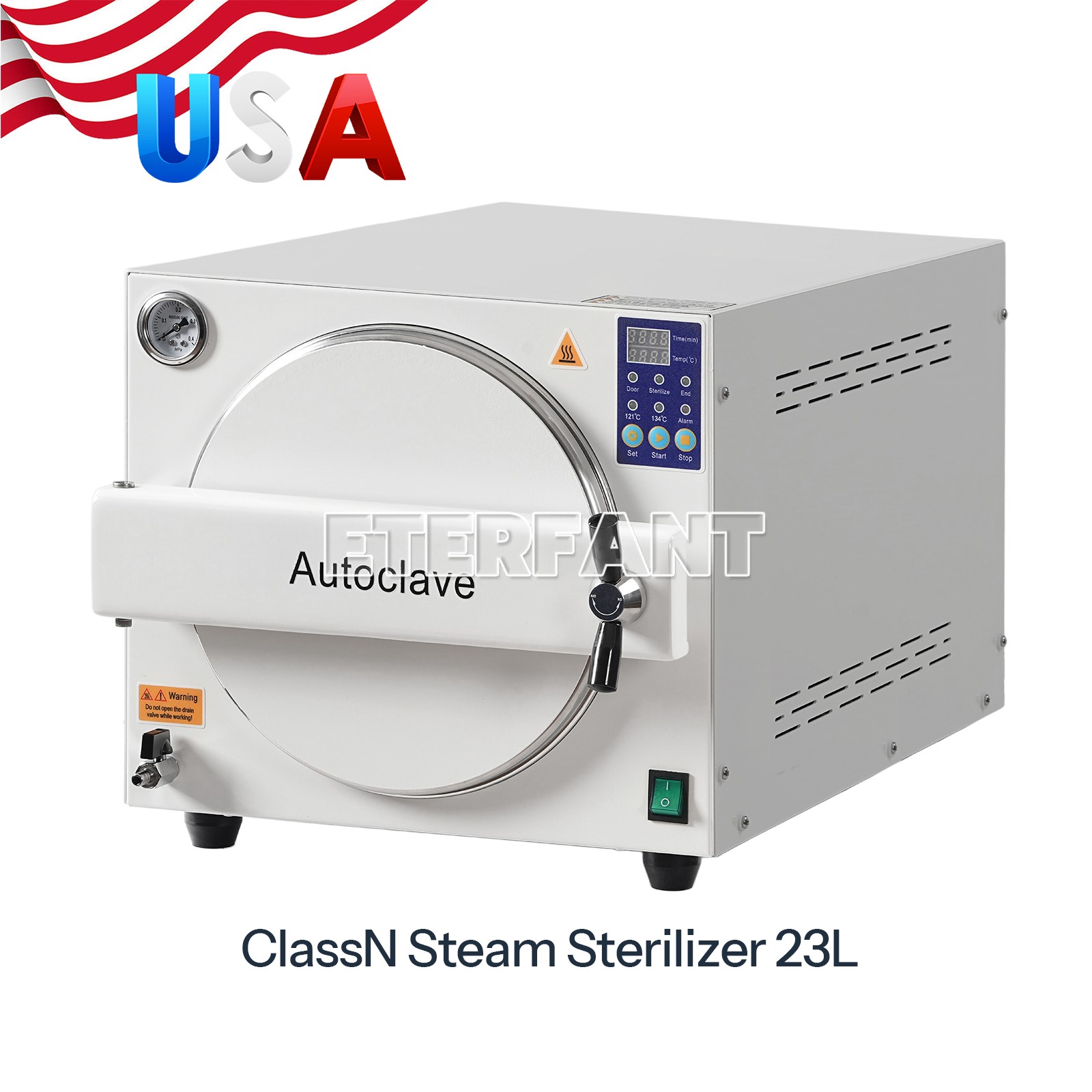 23L ClassN Autoclave Steam Sterilizer Medical Sterilization Equipment Sterilizer