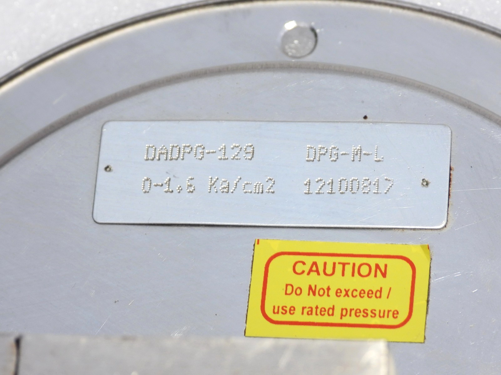 GENERAL INSTRUMENTS MAGNETIC DIAPHRAGM DIFFERENTIAL PRESSURE GAUGE 0-1.6KG/CM²