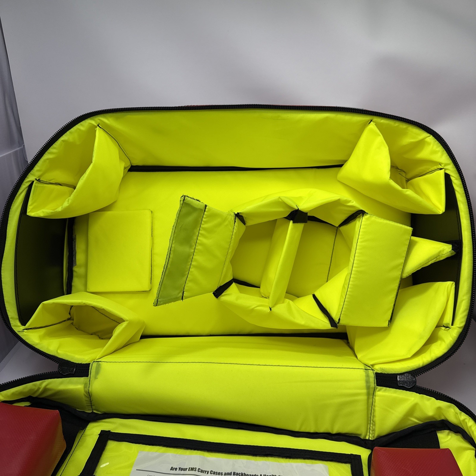 Iron Duck Lucas 2 Red BLS Backpack First Responders EMT Medical Trauma Bag READ!