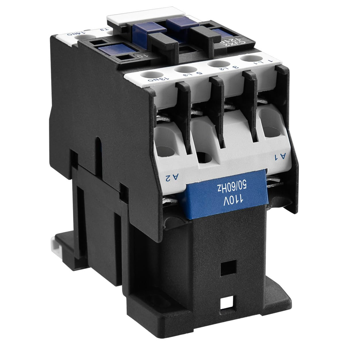 AC Contactor, CJX2-1210, 110V 50/60Hz Coil, 3P, 3 Pole, Normally Open