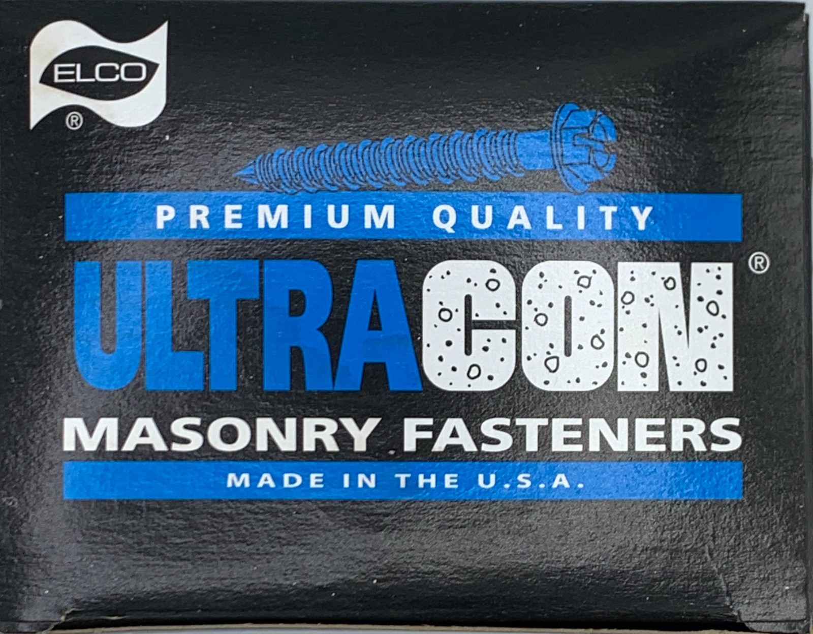 ELCO Ultracon 1/4″ Slotted Hex Concrete Screw 3-1/4″ BLUE (Tapcon) + Masonry Bit