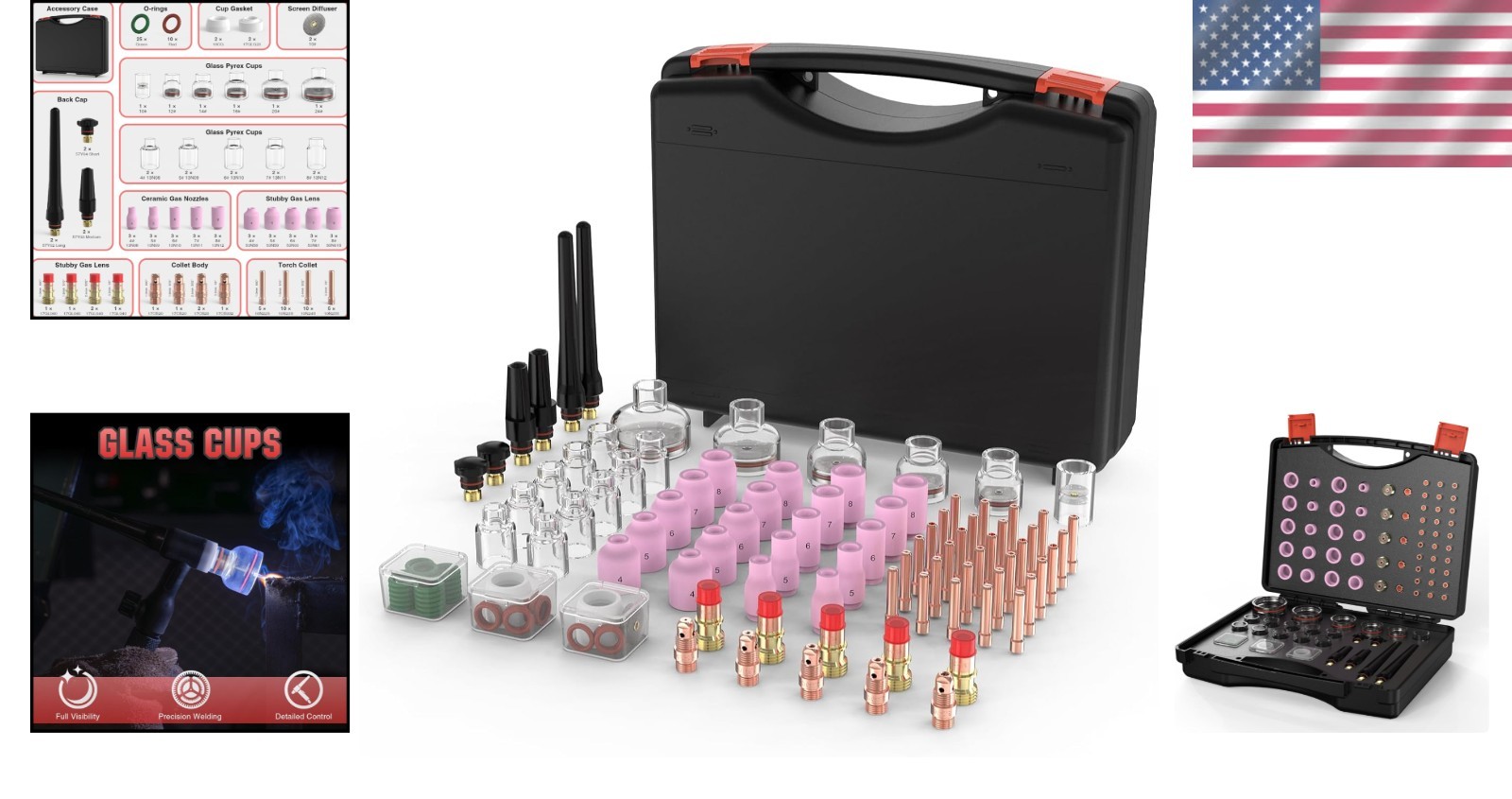 WP-17/18/26 TIG Welding Torch Accessory Kit