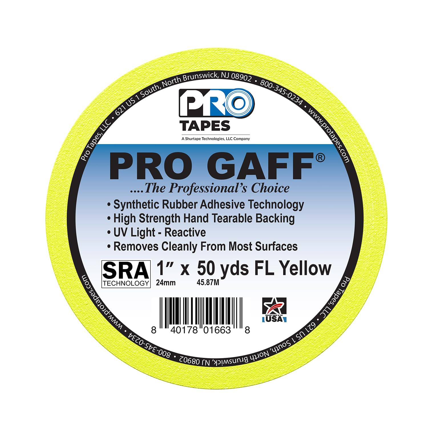1″ Width tapes Gaff Premium Matte Cloth Gaffer’S Tape with Rubber Adhesi