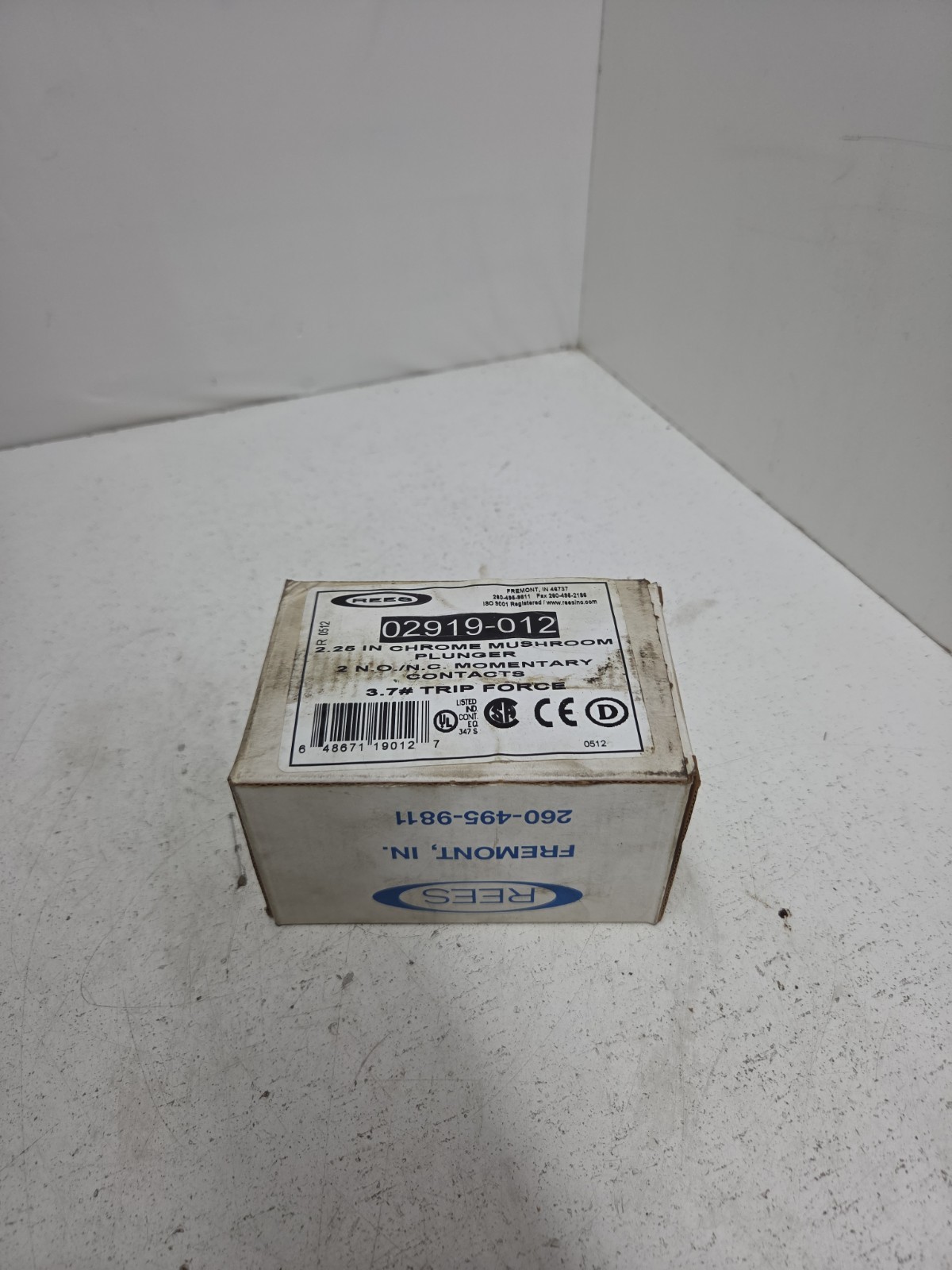 Rees Control Unit 02919-012, 2.25 inch Metal Mushroom Plunger **NOS**
