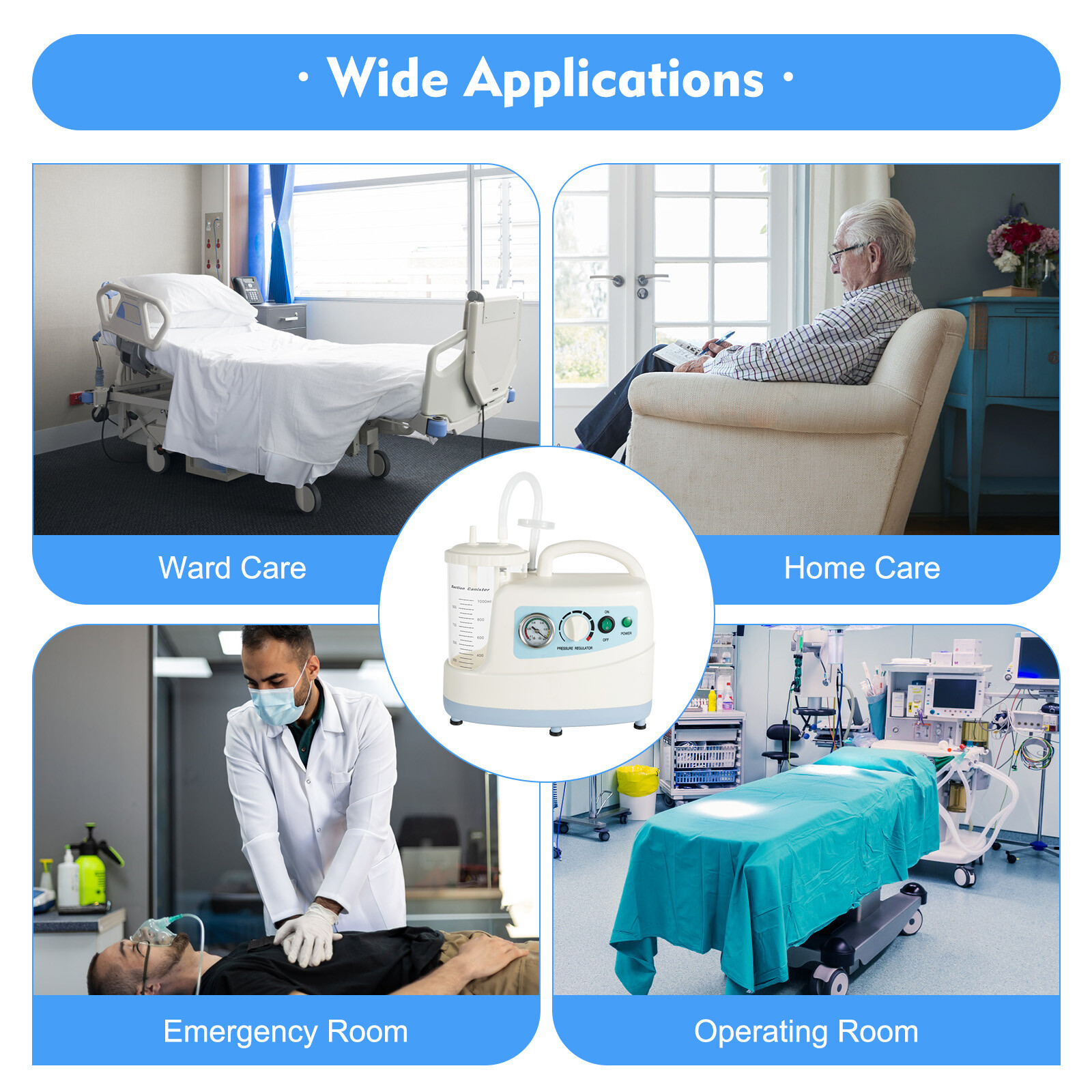 Emergency Medical Portable Aspirator Vacuum Phlegm Unit Mucus Suction Machine ?