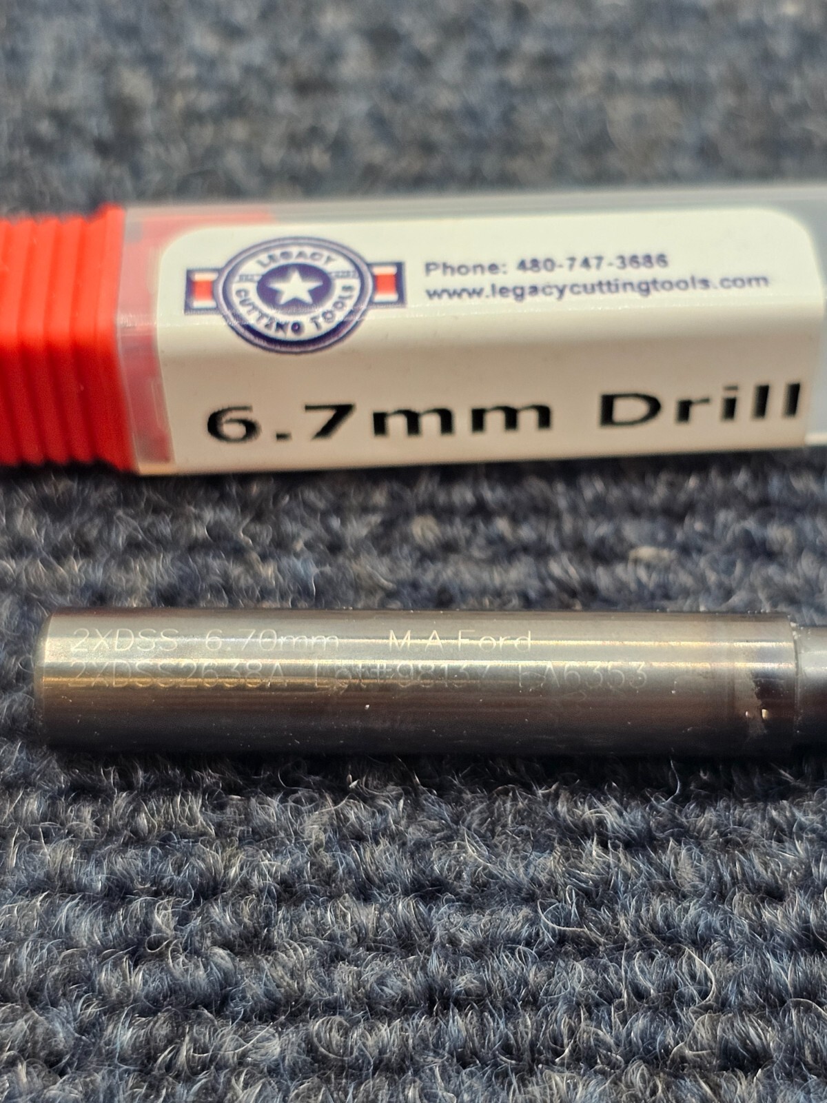 (QTY 1) M.A. Ford 2XDSS2638A: Twister Xd 3X Solid Carbide Drill, 6.70Mm