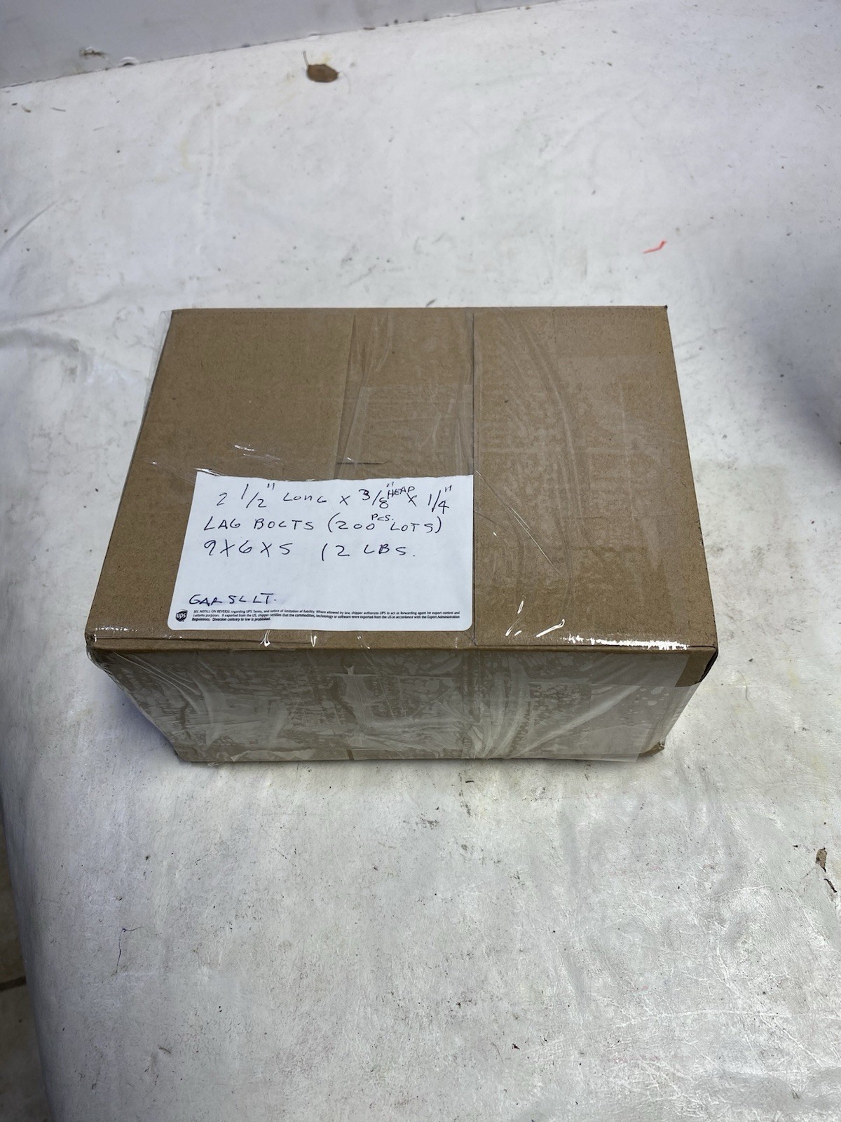 (200 Pcs.) Hex Head 3/8 x 2-1/2 Lag Bolts A307 Zinc Plate Wood Screws Huge Lot