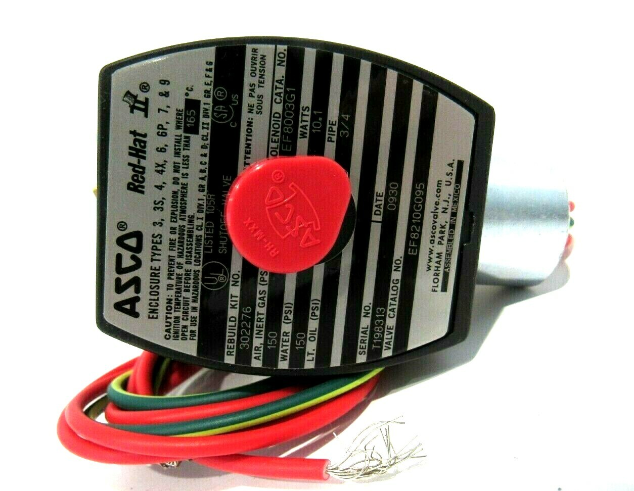 NEW ASCO EF8210G095 SOLENOID VALVE