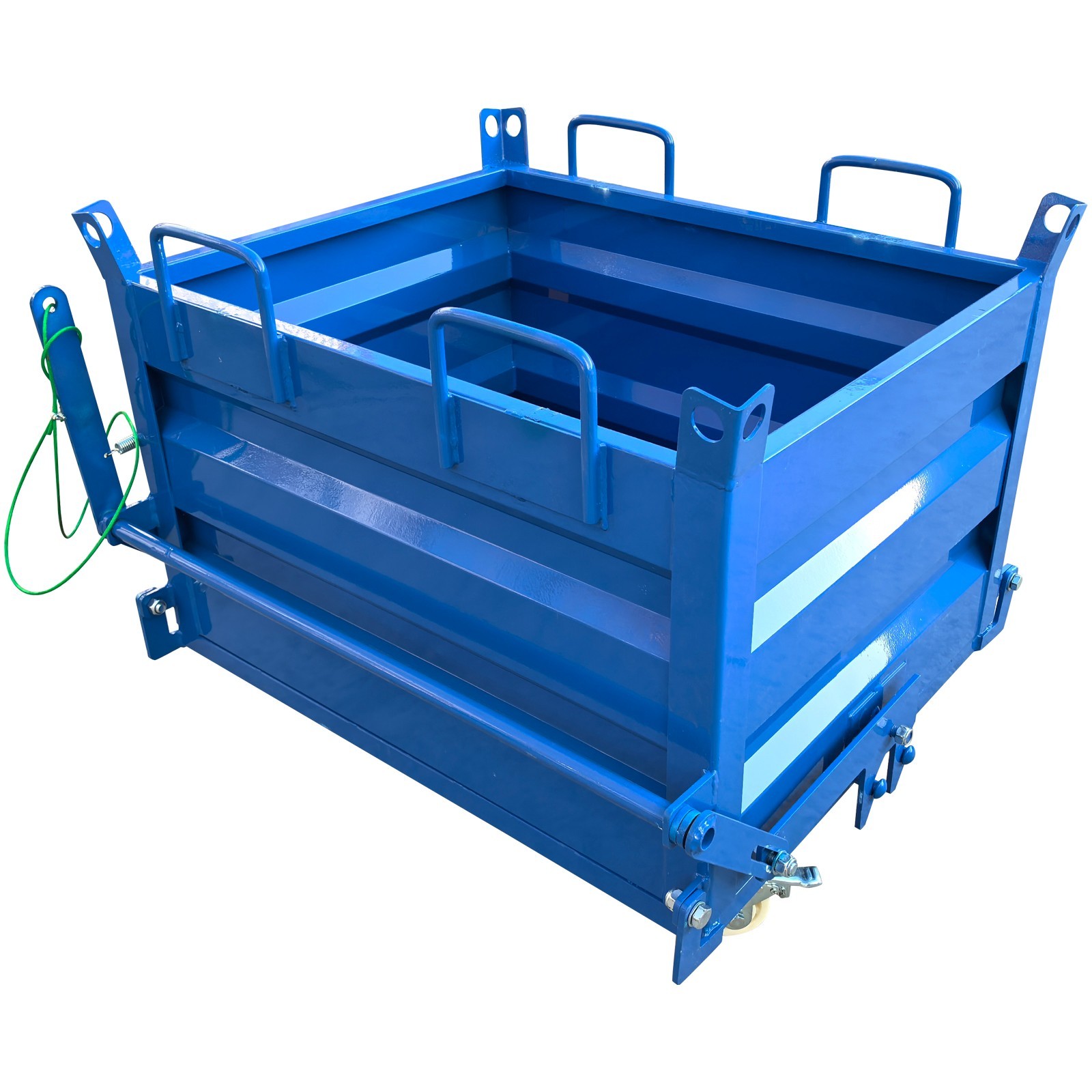 Construction Waste Scrap Bin Self-Dumping Steel Chip Containers for Forklifts