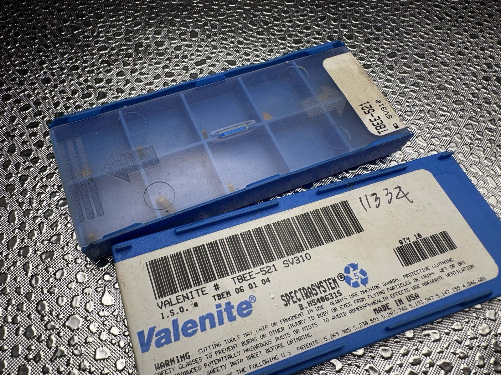 VALENITE Indexable Carbide Inserts TBEE-521 SV310 New Lot Of 2 Partial Boxes