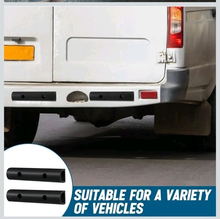 6PCS 10″ Universal Rubber Car Bumper Guard Protector Strips Anti Scratch Pads